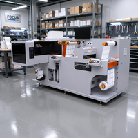 Imprimante d'étiquettes UV, machine d'impression d'autocollants couleur personnalisée, découpe numérique d'étiquettes en rouleau, laminage, refendage automatique