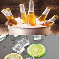 Glaçons réutilisables en plastique pour rafraîchir les boissons à la maison ou au bar, non-meltables, écologiques