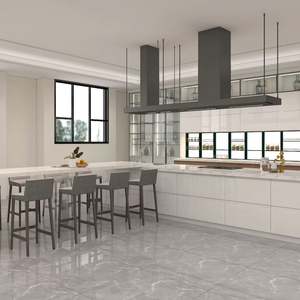 Armoires de cuisine complètes avec îlot central, grand rangement et évier prêt à l'emploi - Product Image 1