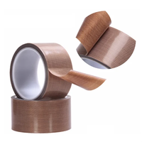 Premium Hochtemperaturbeständiges Antihaft-0,3mm X 10mm PTFE-Glasfaserband Klebeband für Elektronik & Kabelschutz