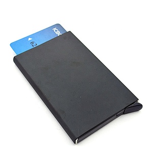 En línea mejor venta tarjeta bancaria titular <span class=keywords><strong>de</strong></span> la tarjeta <span class=keywords><strong>de</strong></span> crédito cartera bloqueo RFIDS hombres cartera caja - Product Image 3