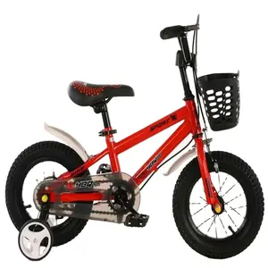 Лидер продаж, детские велосипеды 12 ''14'' 16 ''для детей в возрасте От 3 до 8 лет с тренировочным колесом и стальной вилкой, с корзиной