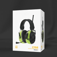 Casque audio sans fil Bluetooth, casque supra-auriculaire, radio FM, micro, pliable, protection auditive, réduction du bruit, protège-oreilles de sécurité