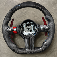   Volant de direction en fibre de carbone LED F30 pour F10 F32 F36 F80 F82 F90 F91 F92 F12 F01 F06 M3 M4 M5 M8 Volant de direction de voiture personnalisé