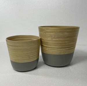Pot de fleurs en bambou naturel, pot de plantes en bambou, vente en gros, pot de fleurs en bambou naturel, décoration écologique pour la maison - Product Image 3
