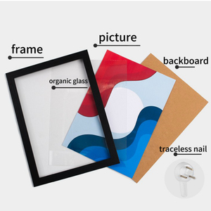 Homco bán buôn khung gỗ 4x6 <span class=keywords><strong>5x7</strong></span> 6x8 8x10 11x14 16x20 inch A3 A4 A5 tùy chỉnh kích thước ảnh khung MDF khung ảnh - Product Image 5