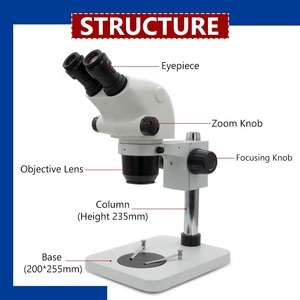 携帯電話の修理用6.5-65倍連続ズーム<span class=keywords><strong>BGA</strong></span>顕微鏡 - Product Image 5