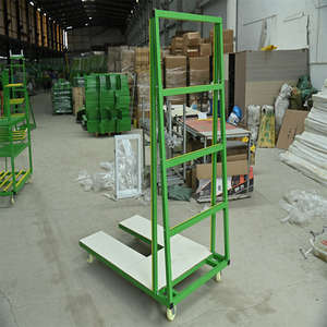 <span class=keywords><strong>Chariot</strong></span> de transport pliable en acier pour l'installation de portes et fenêtres, à quatre roues, professionnel, durable, OEM - Product Image 6