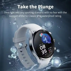 New Cá Mập Đen S2 Cổ Điển <span class=keywords><strong>Smartwatch</strong></span> 1.43 ''AMOLED 12 Ngày Tuổi Thọ Pin Sức Khỏe Trò Chơi Màn Hình Đầy Đủ Có Thể Giặt <span class=keywords><strong>NFC</strong></span> Sạc Từ Tính - Product Image 4