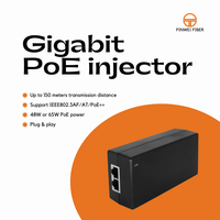 Injecteur POE 48V 48W/65W IEEE802.3af/at/bt PoE ++ 10/100/1000Mbps/1G/2.5G/10G pour caméra PoE sans fil AP