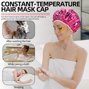 Gorros <span class=keywords><strong>de</strong></span> Peluquería Reutilizables <span class=keywords><strong>de</strong></span> Color Rosa, Accesorios Profesionales para Mechas y Balayage, para Uso en Salón y en Casa - Product Image 3