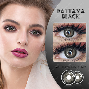 Lentes de Contacto Negros y Marrones PATTAYA, Certificación CE/ISO, Modelo P, Material HEMA, Aspecto Natural y Comodidad con Retención de Humedad - Product Image 3
