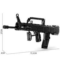14005 peralatan senjata kreatif pistol blok plastik rakitan Model edukasi Set blok bangunan batu bata DIY blok mainan hadiah anak laki-laki