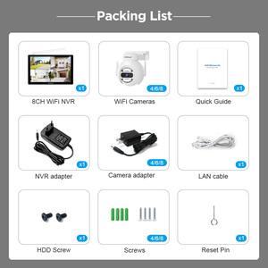 Hot bán 4CH không dây NVR Kit NVS010 Wifi HD 5MP video H.265 Camera an ninh CCTV hệ thống thông minh máy ảnh thông minh hai chiều âm thanh - Product Image 6