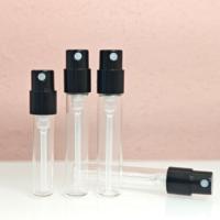 Haute qualité petite bouteille de parfum en verre 2ml 3ml flacons de Test en verre pompe pulvérisateur sérigraphie manipulation de Surface atomiseur d'échantillon