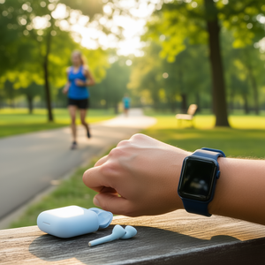 Kit de Reloj Inteligente T500+ Twins Azul - Product Image 2