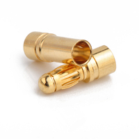 Fiche banane 3.5mm couleur or plaqué or modèle de prise câble de connexion borne de câblage
