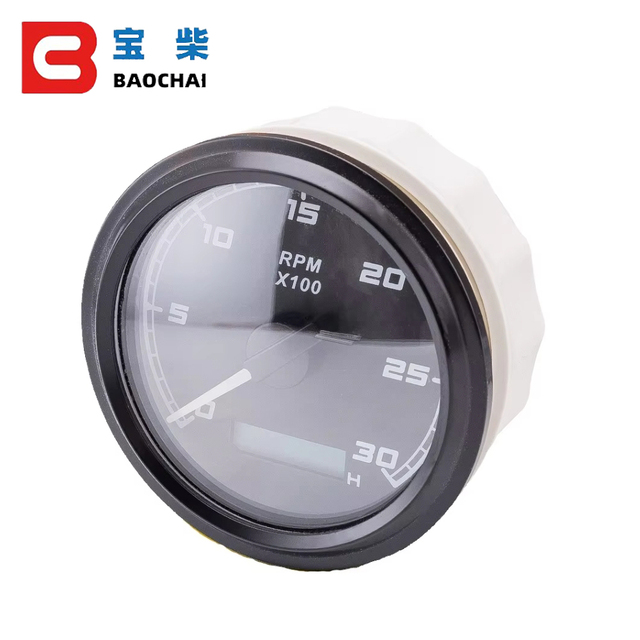 24V Generator Engine Tachometer Control Analog Panel RPM Speed Meter LCD Pointer Gauge for Industrial Power Units