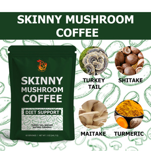 Private Label Natural Herbal Dietary <b>Supplements</b> with Protein Sodium Skinny Mushroom Coffee Powder Sharpen <b>Your</b> Focus Powder - Product Image 2