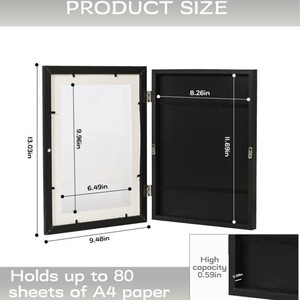 กรอบรูปแม่เหล็กไม้แบบกำหนดเองได้ สำหรับแสดงผลงานศิลปะ <span class=keywords><strong>ภาพ</strong></span><span class=keywords><strong>วาด</strong></span> รูปถ่ายของเด็ก - Product Image 5