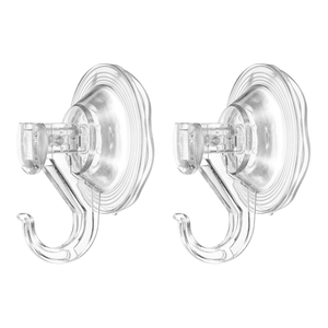 Wholesale Home <b>Wall</b> Finishing Storage Double-sided Adhesive Hooks Hanger <b>Sticker</b> Coat Hook Transparent Clothing PVC Plastic 42g - Product Image 1