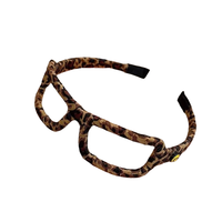 Unique rétro imprimé léopard femme cheveux accessoires rétro rétro femmes carré creux lunettes de soleil forme bandeaux mignon mode