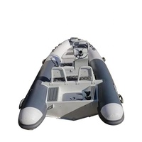 Coque en aluminium brodée en PVC/Hypalon, bateau gonflable, 17 m, 12 pieds, 360 décolleté en V
