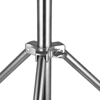 Trépied professionnel pour éclairage photo 2,8 m en acier inoxydable, entièrement métallique, tube épais de grand diamètre pour lampe flash