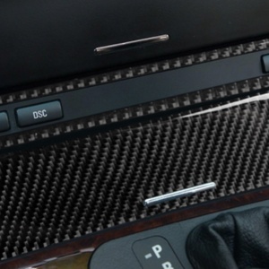 Accessoires intérieurs de voiture en fibre de carbone 5D imperméables, 2 pièces, panneau de porte-cigarettes LHD, autocollant de voiture élégant pour BMW 3 E46 - Product Image 4