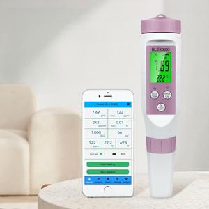 Bluetooth Seven-in-one <strong>Tds</strong> <strong>Water</strong> Quality Detection Pen ph <strong>Meter</strong> EC Conductivity Orp with Temperature Analysis Salinity Specific