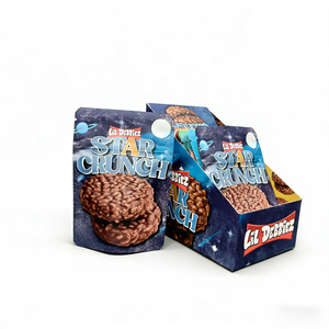 Custom Printed Unique Special Cut Out Irregular Shaped Edible Cali Packs 8th Plug Smell Proof 3.5 Die Cut Mylar <strong>Bags</strong> with <strong>Box</strong> - Product Image 4