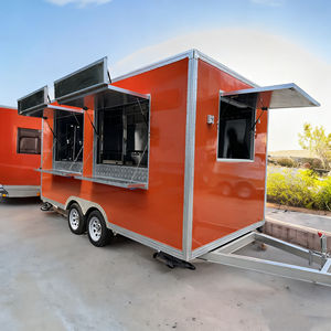 Chariot de nourriture mobile pour marché nocturne, rue piétonne et zone panoramique, chariot de vente de café, de thé au lait, de glace - Product Image 3