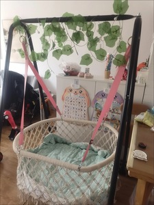 Cesta Colgante <span class=keywords><strong>de</strong></span> Macramé Estilo Boho Zxm <span class=keywords><strong>para</strong></span> Bebé, Cesta <span class=keywords><strong>de</strong></span> Macramé <span class=keywords><strong>para</strong></span> <span class=keywords><strong>Cuna</strong></span>, <span class=keywords><strong>Hamaca</strong></span> Colgante - Product Image 5