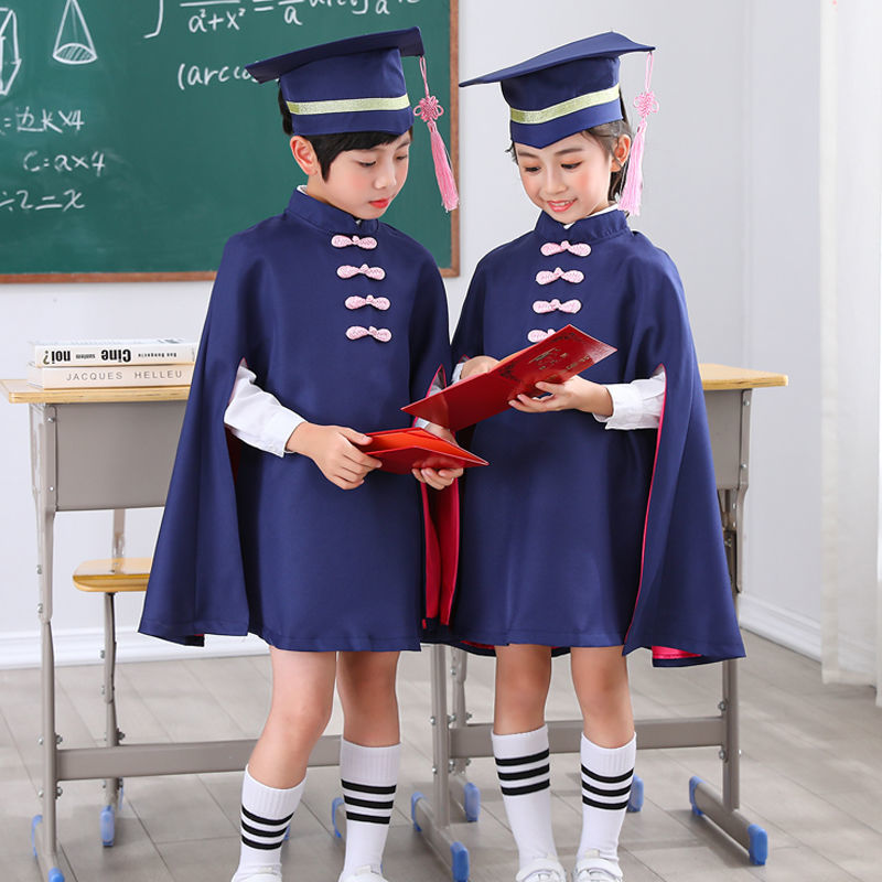 Wholesale Multi-color Children's Elementary School Graduation Dress With Hat Stylish Design School Uniforms
