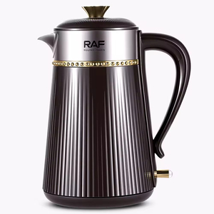 Black Stainless Steel Cordless Electric <b>Kettle</b> <b>Temperature</b> <b>Control</b> Large Capacity for Tea Coffee Hot Water Household - Product Image 1