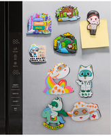 Autocollant de réfrigérateur personnalisé DIY, produits créatifs de dessin animé, support de téléphone portable en PVC tendance