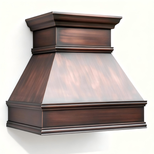 Изготовленная на заказ медная вытяжка в форме колокола, архитектурная, настенная, для роскошных кухонь в стиле фермерского дома - Product Image 2