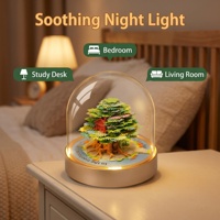 Lampe stéréoscopique 3D unique en forme de cabane dans les arbres, cadeau d'anniversaire
