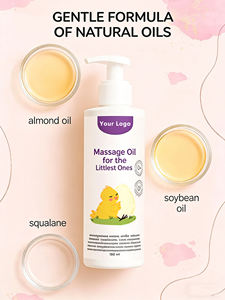 Huile de massage pour bébé ayurvédique naturelle 200 ml pour peaux sèches, apaisante, nourrissante, non toxique et sans produits chimiques, sans danger pour les bébés - Product Image 5