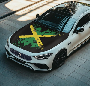 Housse de voiture personnalisée avec design de drapeau national, housse de capot de voiture souple et élastique, accessoires de décoration de voiture, universelle pour berlines et SUV - Product Image 2
