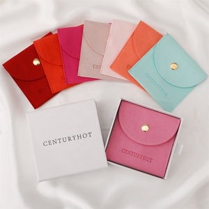 PUPPYSEW Pochette à bijoux en microfibre 8*8cm avec logo, Pochette à bijoux en velours de haute qualité pour boucles d'oreilles et colliers avec logo - Product Image 5