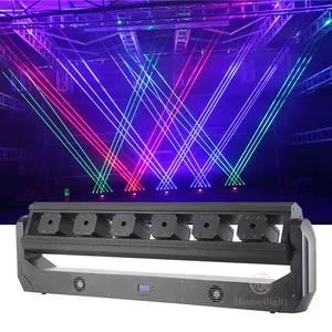 Lumière de club de nuit professionnelle de chine laser six 6 yeux têtes mobiles dmx dj faisceau lumineux laser bar