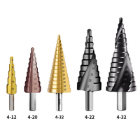 Foret conique multifonction Chenchen Hex M35 HSS-Co5% pour acier inoxydable, 4-32mm, revêtement titane, jeu de forets étagés robustes