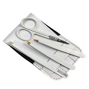 Pinzas de Precisión Anguladas para Mujer ASAP, Ecológicas, con Punta Inclinada, Pinzas para Remover Espolones, Punta Afilada, para Dar Forma a las Cejas, de Acero Inoxidable - Product Image 6