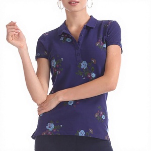 Nueva Llegada, Camisetas Casuales con Cuello Sublimadas Personalizadas, Polo de Alta Calidad de Algodón/Fibra de Bambú para Mujer, Manga Corta, Verano - Product Image 1