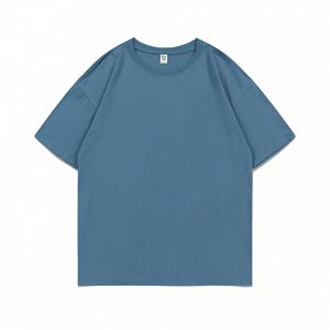 ออกแบบเสื้อยืดผู้ชายตามสั่ง คุณภาพสูง ผ้าฝ้ายเนื้อหนา ทรงโอเวอร์ไซส์ เสื้อยืดเปล่า วิธีการพิมพ์ซิลค์สกรีน - Product Image 2