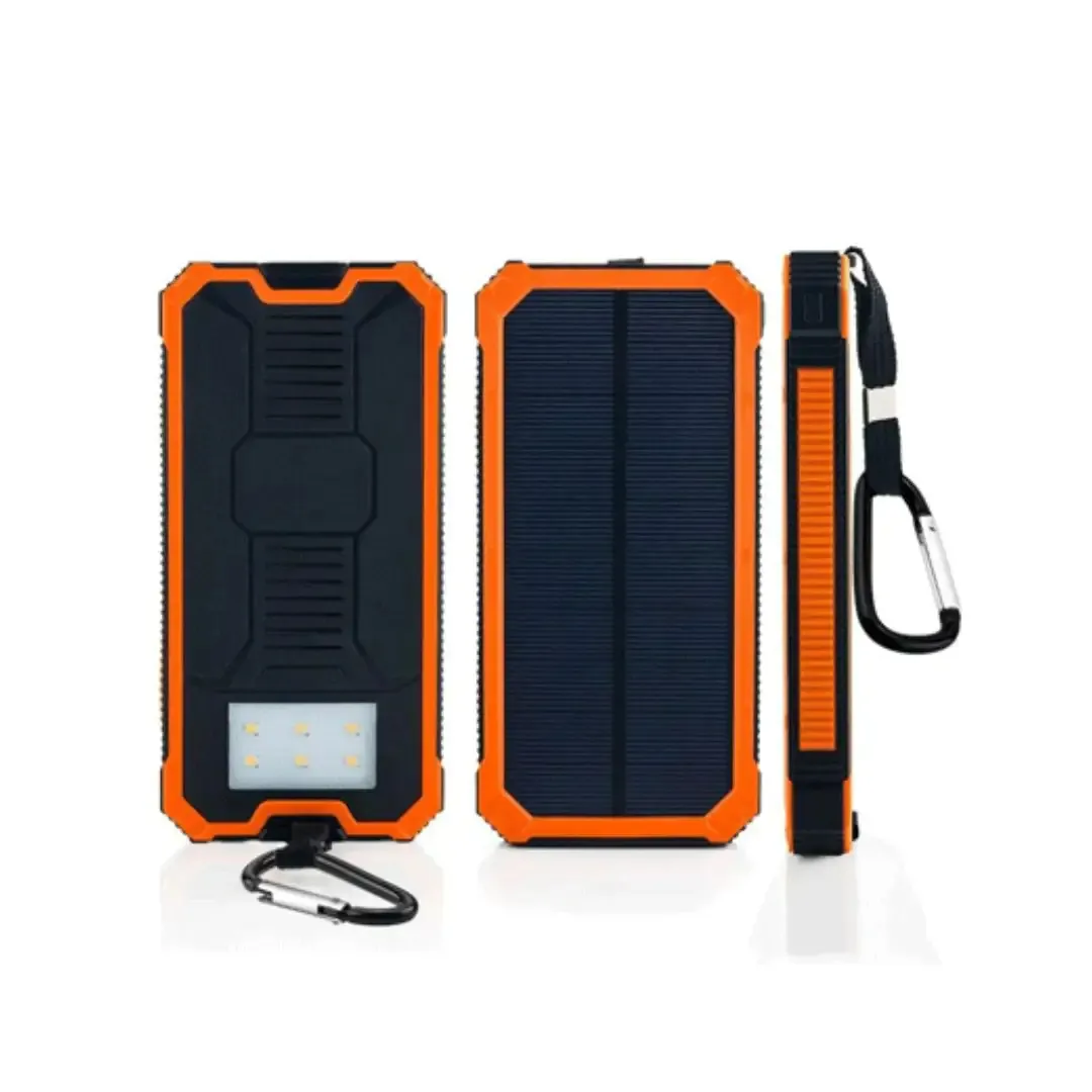 Batterie externe étanche en gros Chargeur portable 10000Mah Batterie Panneau solaire Sola Station banque solaire