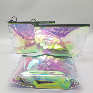 Bolsa de PVC Reutilizable con Cierre, Impresa con Serigrafía, Iridiscente, Colorida, Impermeable, para Almacenamiento de Maquillaje y Bolígrafos, Fábrica de Zhejiang - Product Image 4