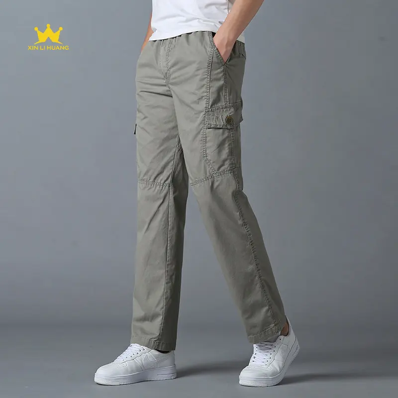 Trendy men's Cargo pants  unique drawstring design for easy use support customization