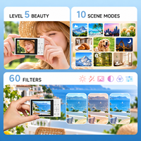 Kamera Digital Mini 8K 96MP Bergaya dengan Pilihan Warna Beragam, Termasuk Tas Kamera, Kamera Point & Shoot Ringkas untuk Hadiah Liburan Anak-Anak